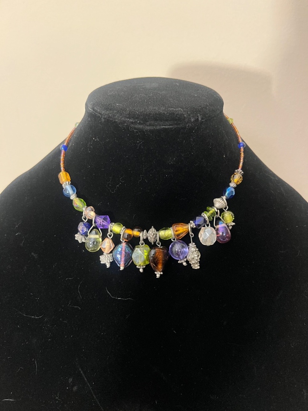 Bohemian Colored Beaded Necklace